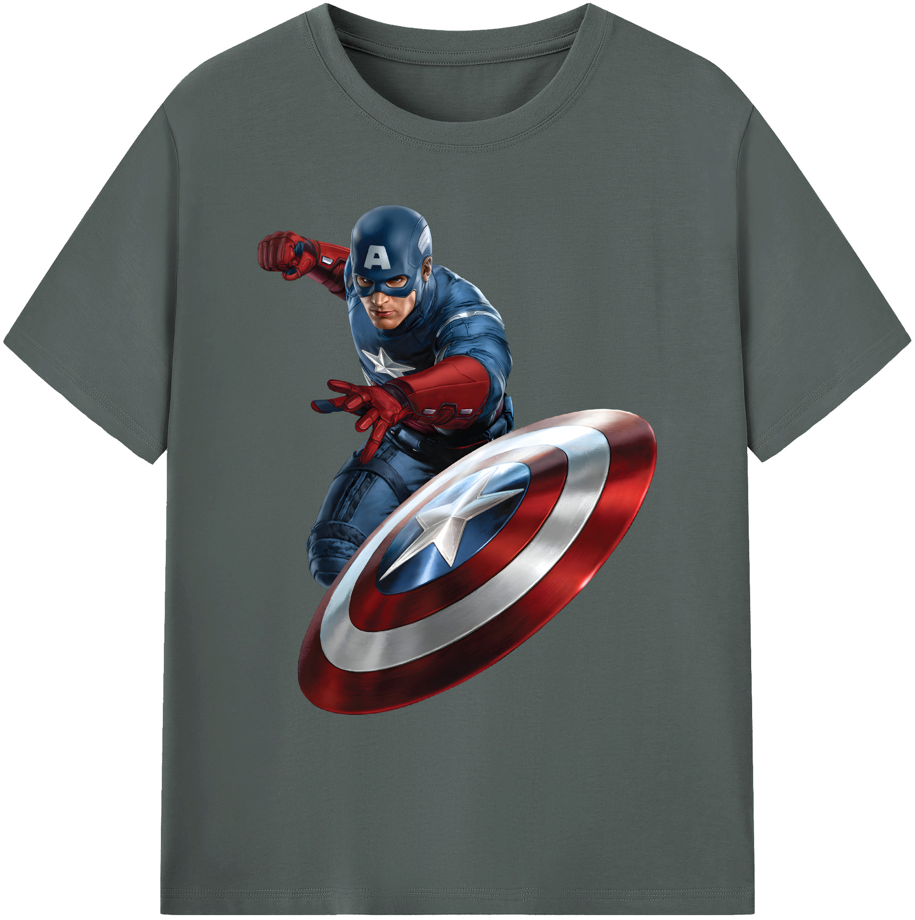（画像用） アベンジャーズ The Avengers 綿100％ メンズ半袖Tシャツ｜肌触りやわらか＆通気性